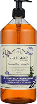 Lavender Aloe Natural Hand Wash with Essential Oils - 33.8 Fl Oz Bottle