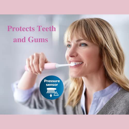 Electric Rechargeable Toothbrush for Plaque Control Pastel Pink