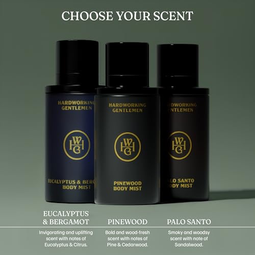 Mens Body Mist Pinewood Pine & Cedarwood 3.38oz — Hardworking Gentlemen, Wood Scent, Variation: Wood