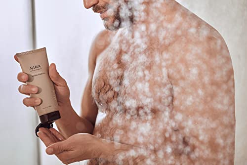 AHAVA Men's Mineral Shower Gel - Energizing, Soothing Skin Cleanser with Aloe Vera & Zinc - 6.8 Fl Oz