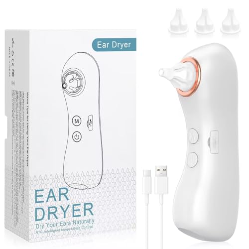Ear Dryer for Swimmers with Tips - Ear Pressure Relief & Water Removal Device