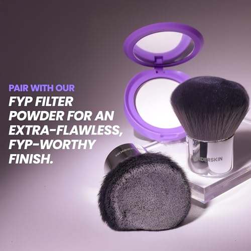 Wonderskin Kabuki Brush for Powder & Liquid Makeup - Flawless Finish