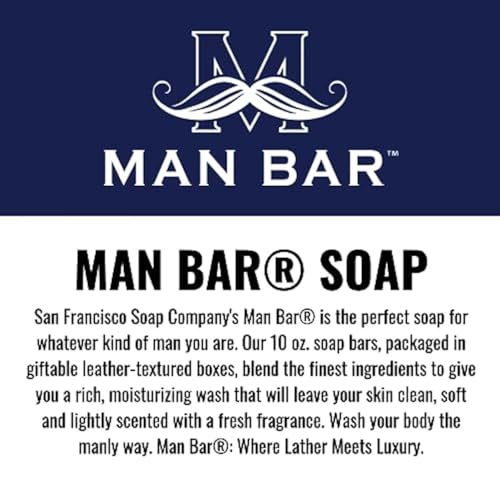 Men's Exfoliating Soap Bar Set - Masculine Fragrances, 3 Pack, 10 oz