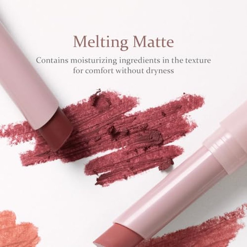 HINCE Slim Stick Melting Matte - Glides On Smooth, Sheer Color, Soft Finish, No Clump & Flake, Vivid Layered Color, Hydrating Comfort, Lightweight Cashmere Finish (NEW SILHOUETTE)
