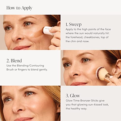 jane iredale Glow Time Bronzer Stick - Creates a Sculpted, Sun-kissed Look - Infused with Natural Ingredients and Skin-boosting Botanicals