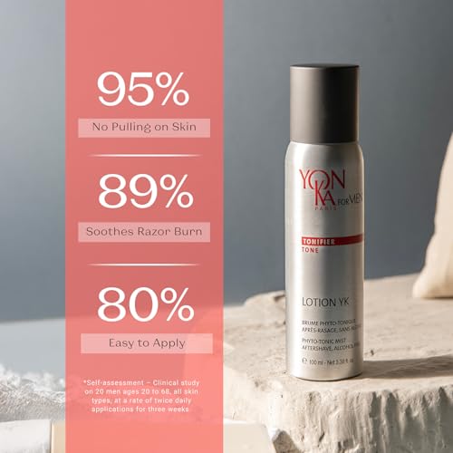 Yonka Men's Lotion Phyto-Tonic | Alcohol-Free Aftershave Spray & Soothing Toner | Revitalizing Daily Care for All Skin Types | 3.38 fl oz