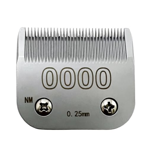 Rplacement Clipper Blade Compatible with Oster Detachable Classic 76 Octane Clipper, Size #0000, (0.25mm) fit for Detachable Blade Clippers