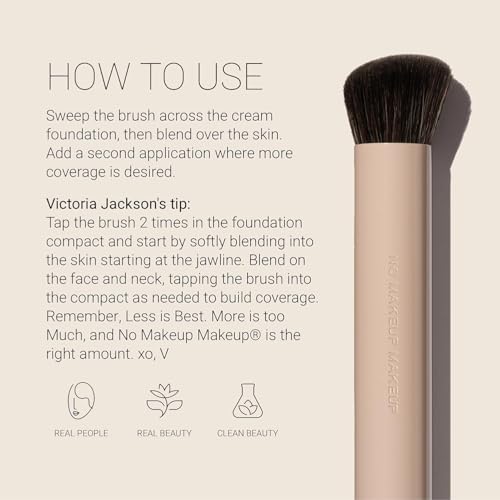 Angled Makeup Blush Brush - Soft Dense Synthetic Bristles for Flawless Application