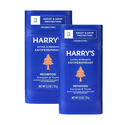 Harry's Extra-Strength Antiperspirant Deodorant for Men Redwood Pack of 6 - 72H Sweat & Odor Control