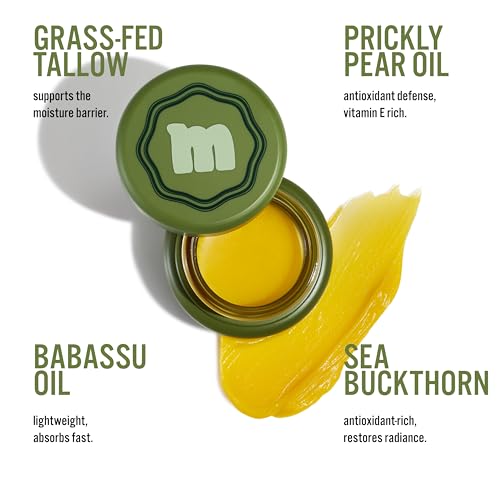 Grass-Fed Beef Tallow Face Moisturizer with Botanical Oils - Daytime Barrier Balm, 30g