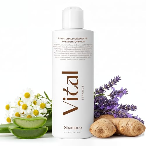 Vital Strands Hair Growth Shampoo for Thinning Hair – Rosemary, Nettle & Saw Palmetto (8 fl oz) – Sulfate Free