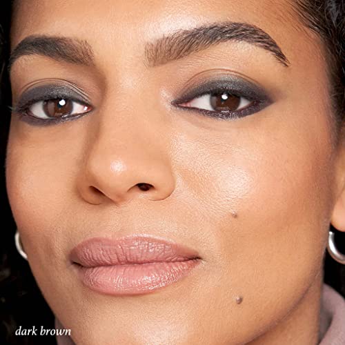 Julep 2-in-1 Eyebrow Pencil & Tinted Brow Gel - Dark Brown (Waterproof, All Day Hold) + Length Matters Buildable Lengthening Lash Mascara - Black