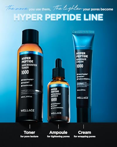 WELLAGE 50ml Hyper Peptide Bandage Cream with Salmon DNA PDRN Anti-Aging Face Moisturizer - Pack of 2