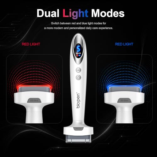 Microneedling Derma Stamp Tool 0.25mm with Red Light Vibration Rechargeable