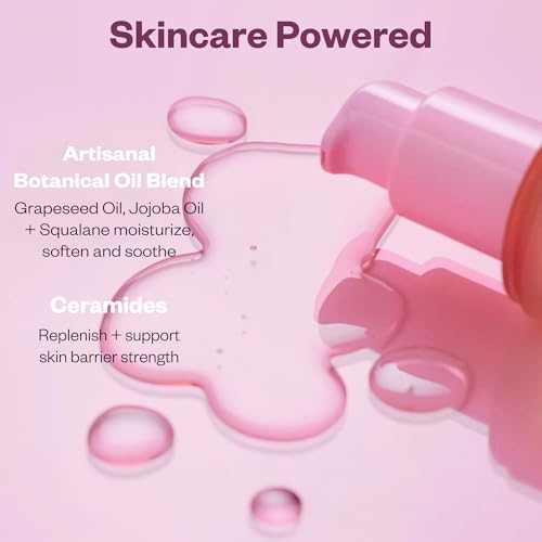Kosas Plump + Juicy Cushiony Calm Botanical Cleansing Oil ? Hydrating Makeup Remover for Sensitive Skin, Non-Greasy Oil Cleanser with Ceramides & Squalane for Soft, Soothed Skin?