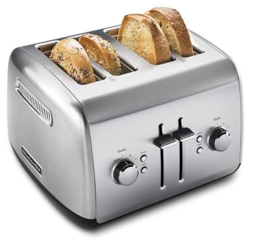 4-Slice Manual Toaster with Extra-Wide Slots and Adjustable Shade