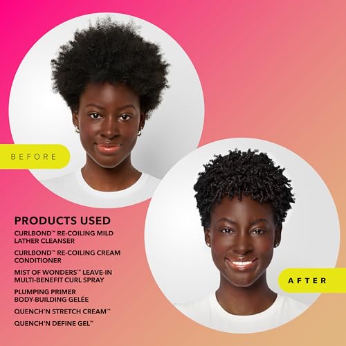 Moisturizing Curl Cream - Quench'n Stretch 12Oz for Defined, Frizz-Free Curls
