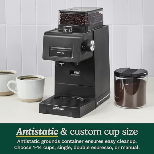 Coffee & Espresso Conical Burr Grinder with 35 Settings, 8oz Hopper