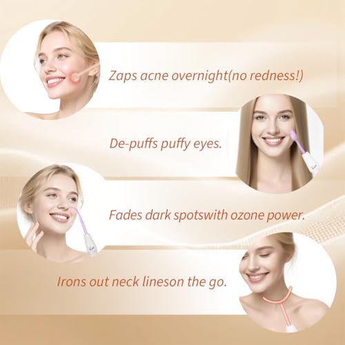 Portable Skin Therapy Wand with 6 Glass Tubes - Anti-Aging & Skin Tightening