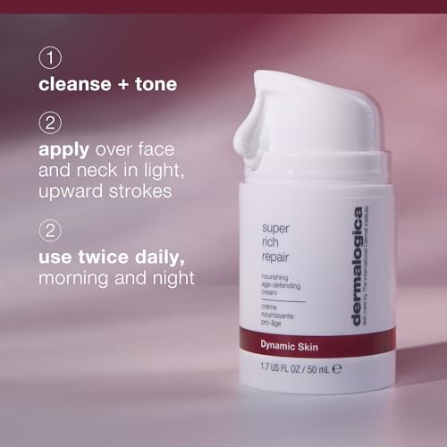 Dermalogica Super Rich Repair 0.5 Fl Oz - Anti-Aging Face Moisturizer for Dry Skin