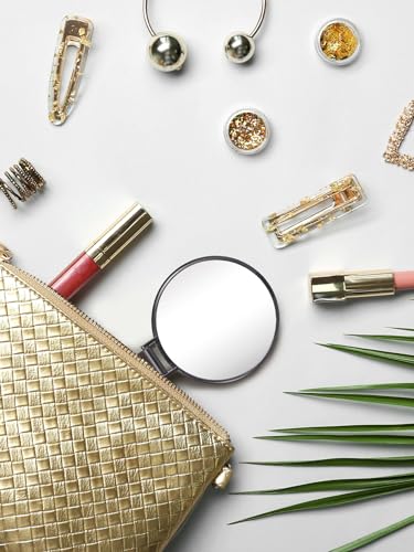 96 Pack Compact Mirrors Bulk - White Pocket Travel Makeup Mirrors for Party Favors