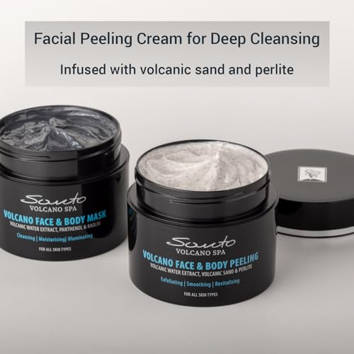 Volcanic Sand Body and Face Peeling Cream - Deep Cleansing & Skin Renewal 200ml