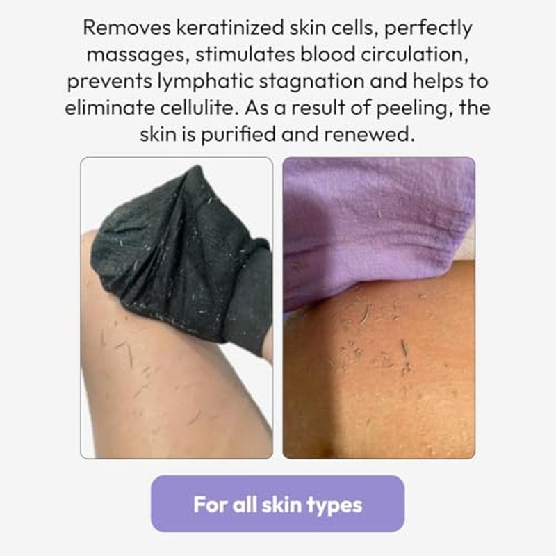 Exfoliating Body Gloves, Viscose Fiber, Remove Dead Skin from Body,Skin exfoliator,Dewy Hours exfoliating Glove,Exfoliating Body Scrubber.