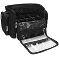 TANTO Makeup Brush Bag, Extra Large Makeup Case Professional Makeup Artist Bag Stand-up Cosmetic Bag Travel Makeup Brush Case with Shoulder Strap and Adjustable Divider