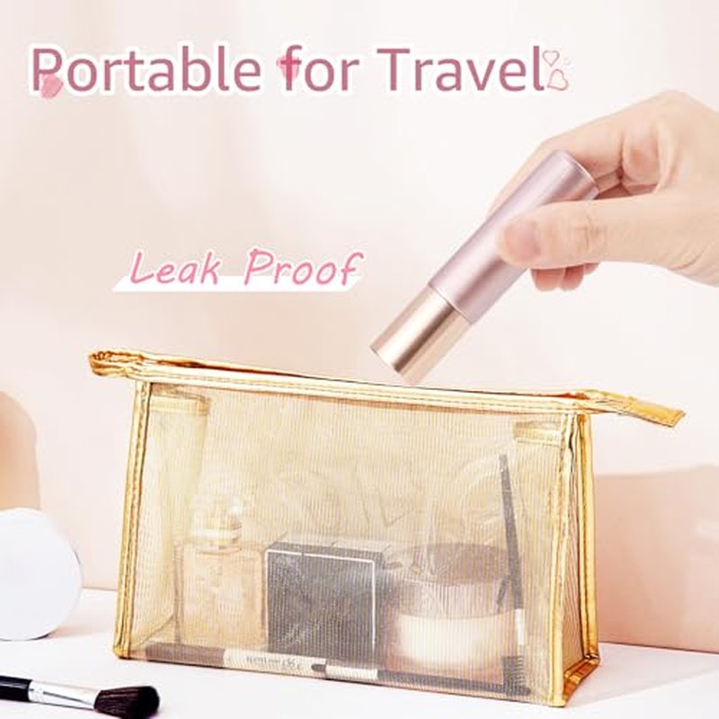 10 Pack 10mL Essential Oil Roller Bottles Empty Glass Roll On Bottles Rose Gold with Stainless Steel Ball Applicator for Perfume Refillable Leak Proof Travel Portable DIY Craft Eye Care Sample