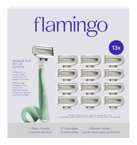 Women's Razor Handle and 13 Blade Refills Shaving Kit