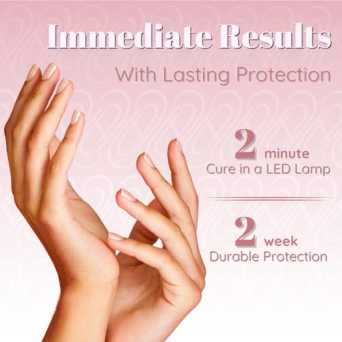 Tammy Taylor Glass Slipper No Wipe Gel Top Coat Nail Polish, Professional UV/LED Quick Cure Manicure Finish, Non Yellowing, No Chip, High Gloss Clear Gel Polish for Acrylic Tips and Gelegance