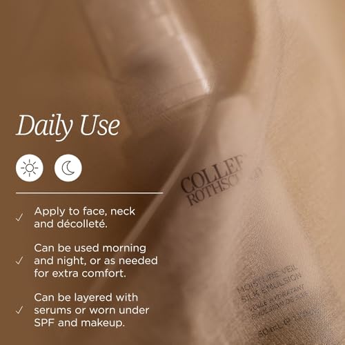 Colleen Rothschild Moisture Veil Silk Emulsion Face Moisturizer with Hyaluronic Acid & Ceramides ? Hydrating, Barrier-Supporting, Radiance-Boosting Cream