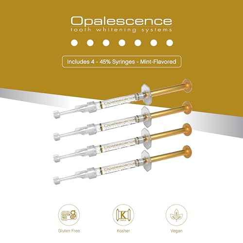 Opalescence 45% Syringes Teeth Whitening Gel - with PF - (12 Syringes) Refill Kit Carbamide Peroxide. Made by Ultradent, in Mint Flavor. Tooth Whitening 5359-6