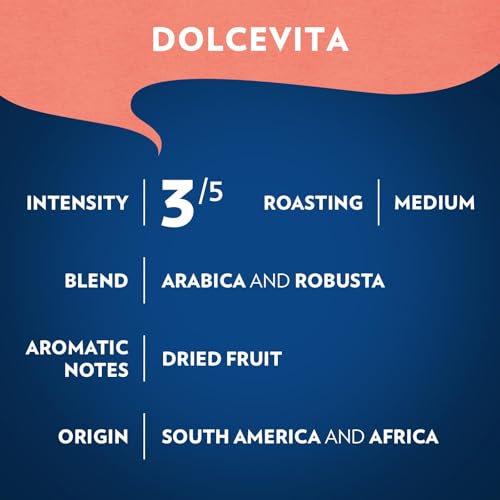 Lavazza Dolcevita Classico Ground Coffee 6 Pack of 20oz - Medium Roast, Rich & Full-bodied, Arabica & Robusta, Ideal for Drip Brewers