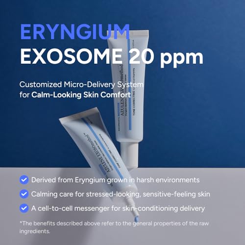 Blue Azulene Serum with Niacinamide & Exosomes for Sensitive Skin – Soothing & Brightening