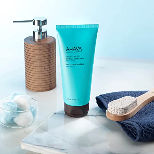 AHAVA Dead Sea Water Mineral Shower Gel - Refreshing & Relaxing, 6.8 Fl Oz