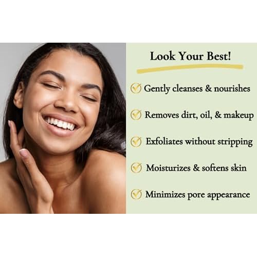 Natural Face Wash Powder?Waterless Cleanser for Acne-Prone, Oily, Sensitive Skin?Cruelty-Free, Plant-Based, Preservative-Free?Gently Exfoliates with Organic Neem & Niacinamide, 2oz