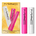 Lip Gloss Duo - Clear & Pink Plumping Lipstick Set, Hydrating & Glossy
