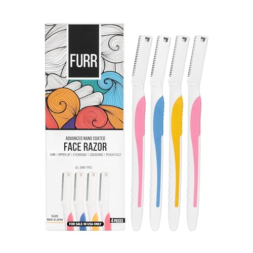 FURR Dermaplane Razor for Women | Face Razors for Women | Eyebrow Razor | Facial Razors for Women Face | Dermaplaning Tool | Dermaplaning Tool for Face | Can Use Each Up to 5 Times