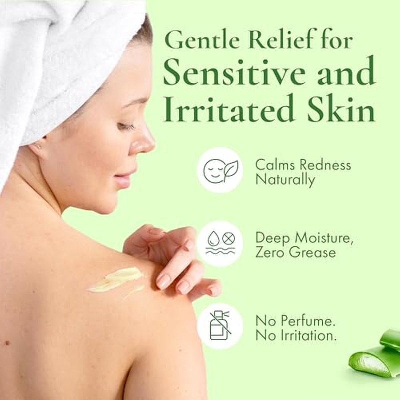Aloe Vera Butter ?Hydration of Dry Skin Caused By Eczema, Psoriasis, Rosacea, Sun Burn, Wind Burn, and General Chapping 16 Oz