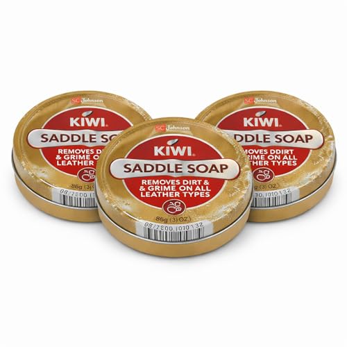 Kiwi Saddle Soap Pack - No Color, 3.125 Ounce, Set of 3