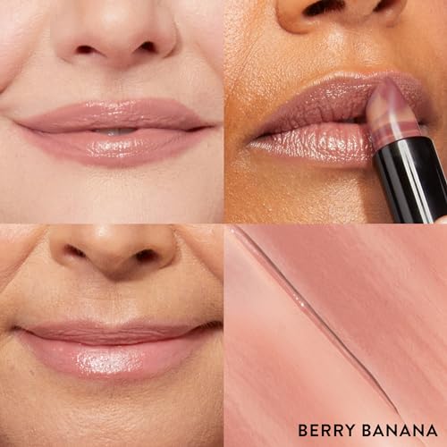 LAURA GELLER NEW YORK Italian Marble Sheer Lipstick, Berry Banana + Modern Classic Invisible Color Locking Lip Liner, Clear