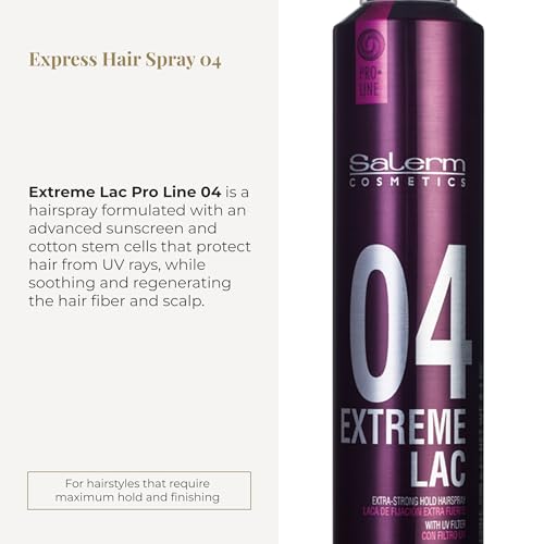 Professional Extra Strong Hair Spray with UV Sun Filter - Long-Lasting Hold & Anti-Humidity