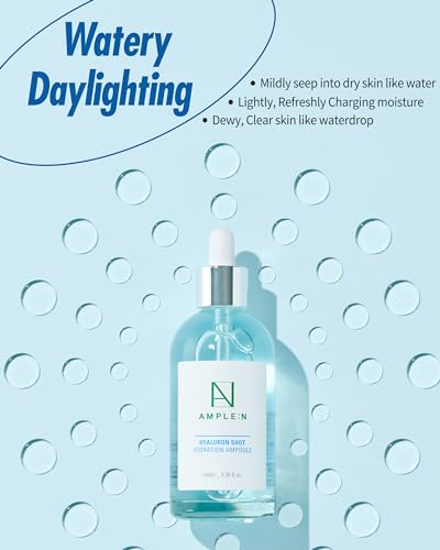 CORÉANA Hyaluron Shot Hydrating Face Serum 3.38 Fl Oz - Multi-Depth Moisture & Skin Boost
