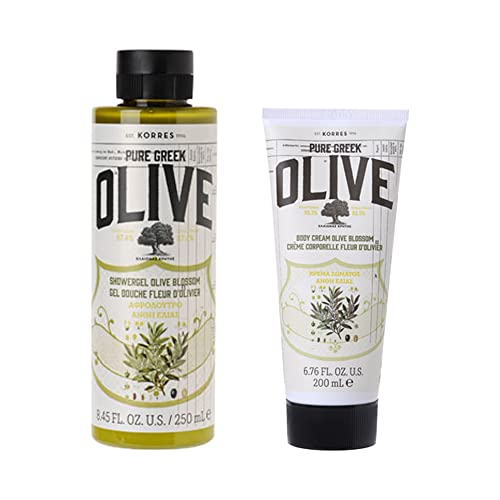 KORRES Greek Olive Blossom Hydrating Body Duo - Body Cream & Shower Gel Set