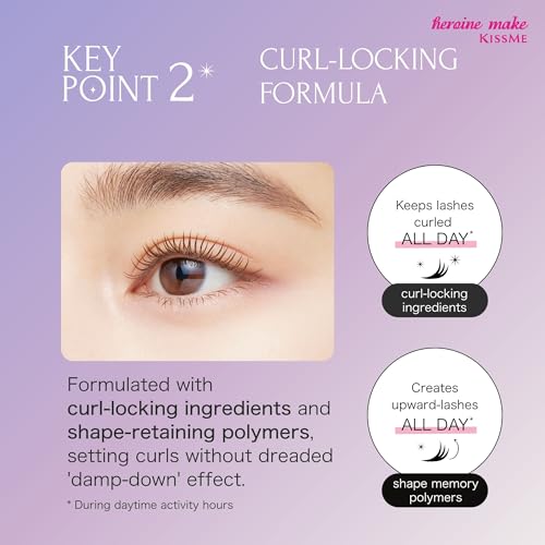 Heroine Make Advanced Film Mascara 2 Pack - Volume & Curl Waterproof Black 1.2 Fl Oz