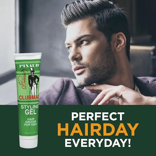 Clubman Pinaud Styling Gel Hair Groom for Men, Conditioning, Non-Greasy, 3.75 Fl Oz