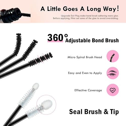 La Maesii Lash Bond & Seal Pack 2 - 2-in-1 Eyelash Glue & Sealer 10ml x2