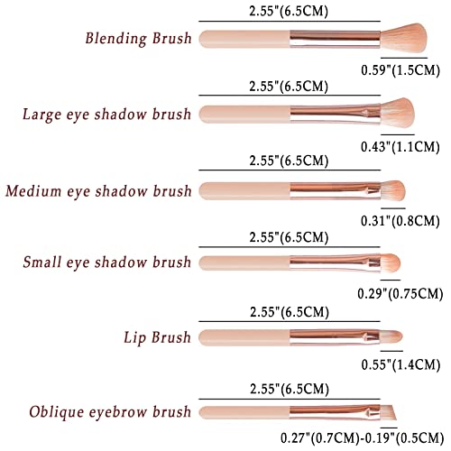 Vtrem Portable Retractable Makeup Brushes Set - 8 in 1 Travel Powder, Angled, Lip, Eyeshadow, Foundation Blending, Beauty Sponge All in One Make Up Brush Set