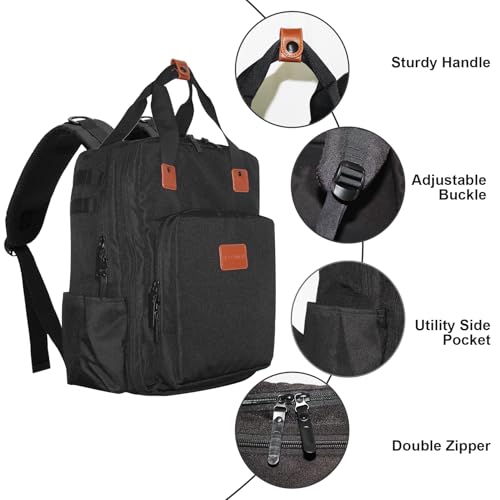 Water-Resistant Barber Backpack for Clippers and Tools with Laptop Compartment
